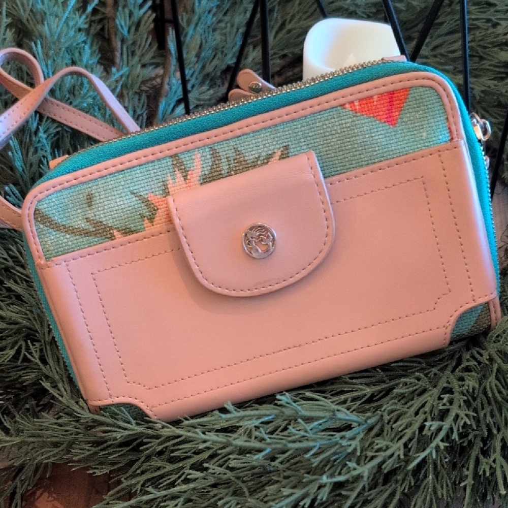 Stylish Pink and Teal Women's Bag